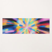 Prismatic Radiance: Abstract Sunburst Radio Waves Yogamat (Voorkant (horizontaal))
