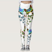 Prismatic Rainbow Butterfly Leggings (Voorkant)