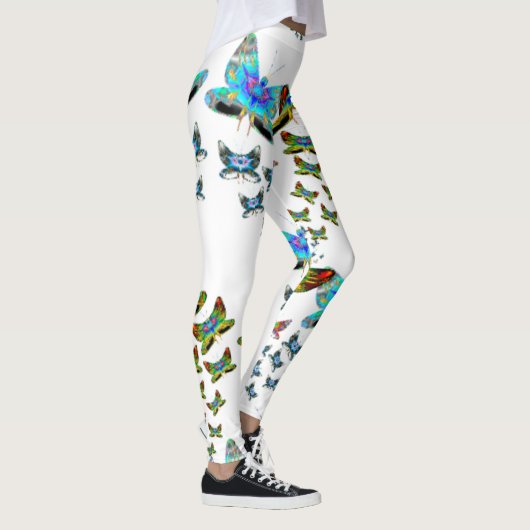 Prismatic Rainbow Butterfly Leggings (Rechts)