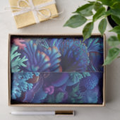 Prismatic Sea Turtle and Coral Decoupage Tissuepapier (Geschenk)