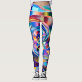 Prismatic Spiral Symphony Leggings