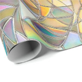 Prismatic Stained Glass Effect - Rainbow Prismatic Cadeaupapier (Rol Hoek)