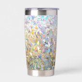 Prismatic Stained Glass Effect - Rainbow Prismatic Geïsoleerde Drinkbeker (Links)