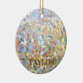 Prismatic Stained Glass Effect - Rainbow Prismatic Keramisch Ornament (Rechts)