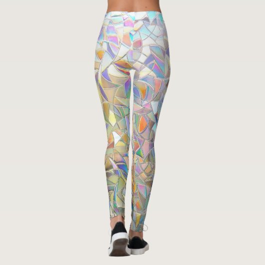 Prismatic Stained Glass Effect - Rainbow Prismatic Leggings (Achterkant)