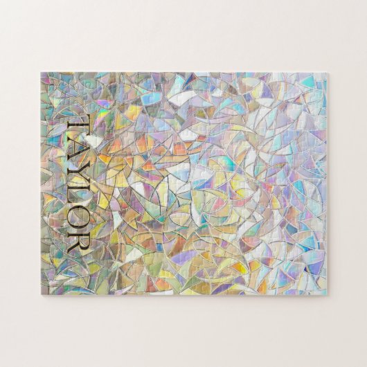 Prismatic Stained Glass Effect - Rainbow Prismatic Legpuzzel (Horizontaal)