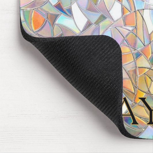 Prismatic Stained Glass Effect - Rainbow Prismatic Muismat (Hoek)