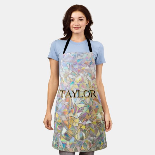 Prismatic Stained Glass Effect - Rainbow Prismatic Schort (Gedragen)