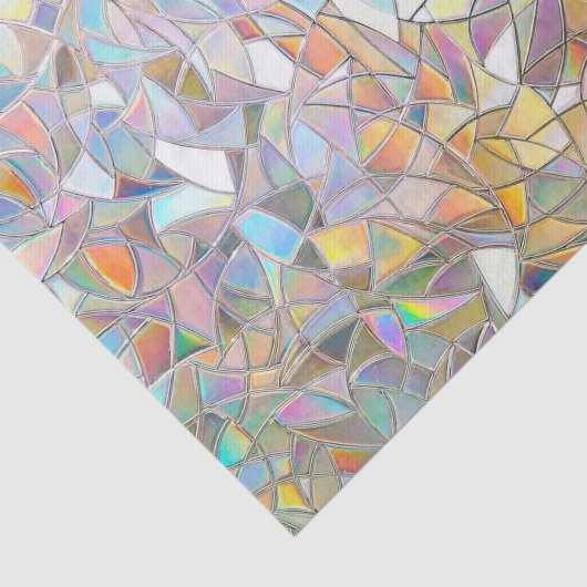 Prismatic Stained Glass Effect - Rainbow Prismatic Tissuepapier (Detail)