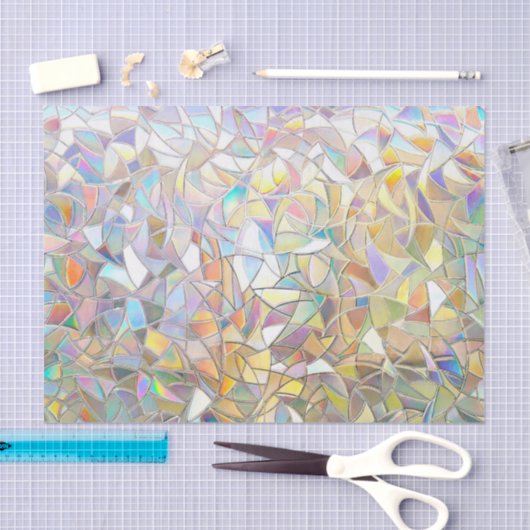 Prismatic Stained Glass Effect - Rainbow Prismatic Tissuepapier (Craft)