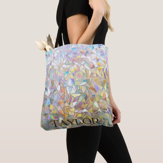 Prismatic Stained Glass Effect - Rainbow Prismatic Tote Bag (Dichtbij)