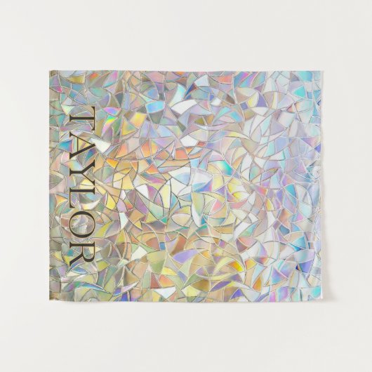 Prismatic Stained Glass Effect - Rainbow Prismatic Wandkleed (Voorkant (horizontaal))