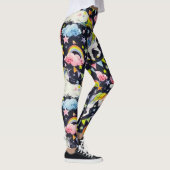 Prismatic Unicorn Wish Zwart & Roze Leggings (Rechts)