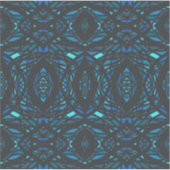 Prismatisch Blauw Zwart Abstract Acryl Kunst Sticker (Voorkant)