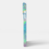 Prismatisch Blauwe Opal Modern Glam iPhone Hoesje iPhone 13 Pro Max Hoesje (Linkerkant)