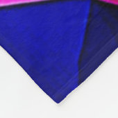 Prismatisch geometrisch kleurwervelontwerp fleece deken (Hoek)