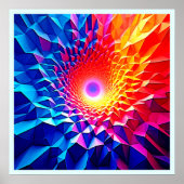 Prismatisch geometrisch kleurwervelontwerp poster (Voorkant)