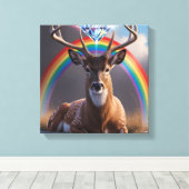 prismatisch gewei canvas afdruk (Insitu (Houten vloer))