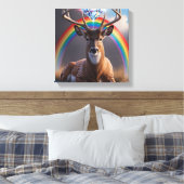 prismatisch gewei canvas afdruk (Insitu (Slaapkamer))