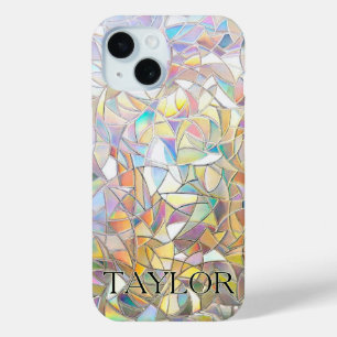 Prismatisch Glas-in-Lood Effect - Regenboog Prisma iPhone 15 Case