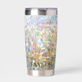 Prismatisch Glas-in-Lood Effect - Regenboog Prisma Geïsoleerde Drinkbeker