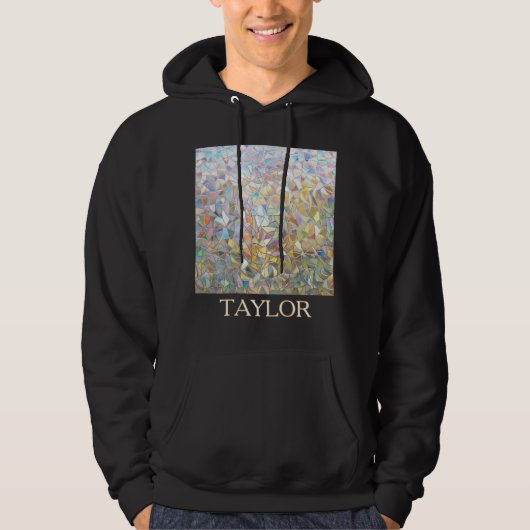 Prismatisch Glas-in-Lood Effect - Regenboog Prisma Hoodie (Voorkant)