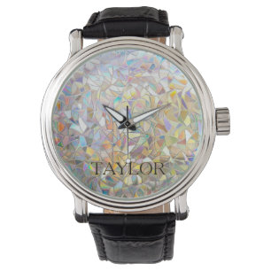 Prismatisch Glas-in-Lood Effect - Regenboog Prisma Horloge