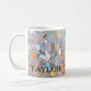 Prismatisch Glas-in-Lood Effect - Regenboog Prisma Koffiemok