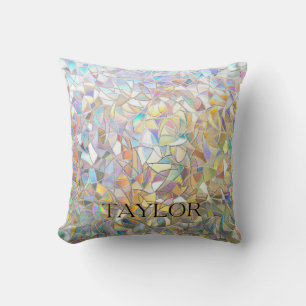Prismatisch Glas-in-Lood Effect - Regenboog Prisma Kussen