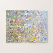 Prismatisch Glas-in-Lood Effect - Regenboog Prisma Legpuzzel (Horizontaal)