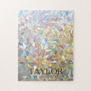 Prismatisch Glas-in-Lood Effect - Regenboog Prisma Legpuzzel