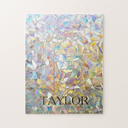 Prismatisch Glas-in-Lood Effect - Regenboog Prisma Legpuzzel (Verticaal)