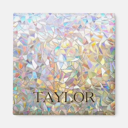 Prismatisch Glas-in-Lood Effect - Regenboog Prisma Magneet (Voorkant)