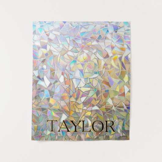 Prismatisch Glas-in-Lood Effect - Regenboog Prisma Wandkleed (Voorkant)