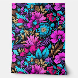 Prismatisch Petalscape Botanisch Behang