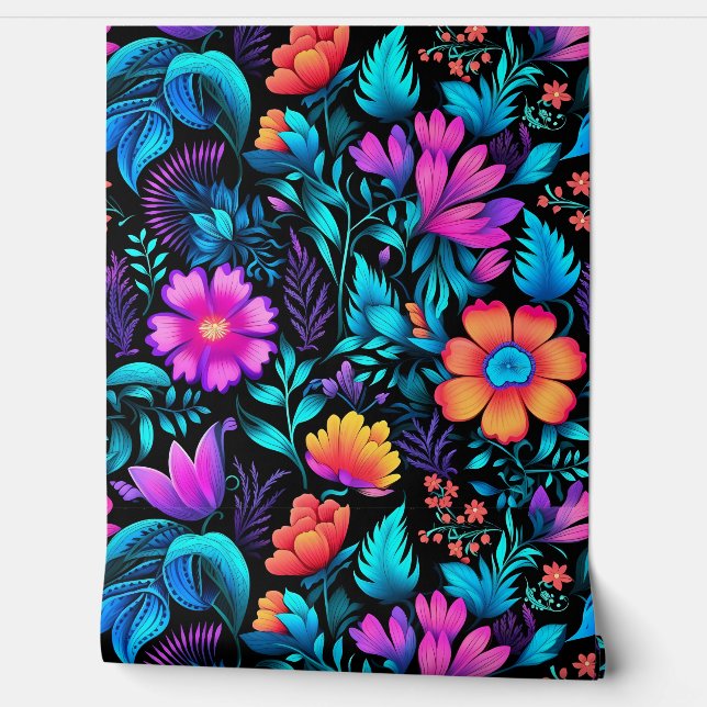 Prismatisch Petalscape Botanisch Behang (Afrollen)