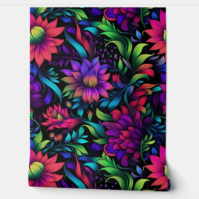 Prismatisch Petalscape Botanisch Behang (Afrollen)