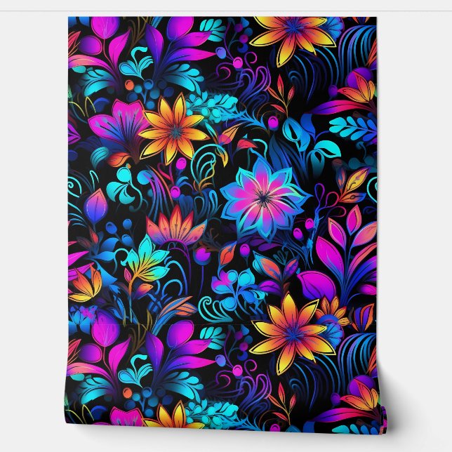 Prismatisch Petalscape Botanisch Behang (Afrollen)