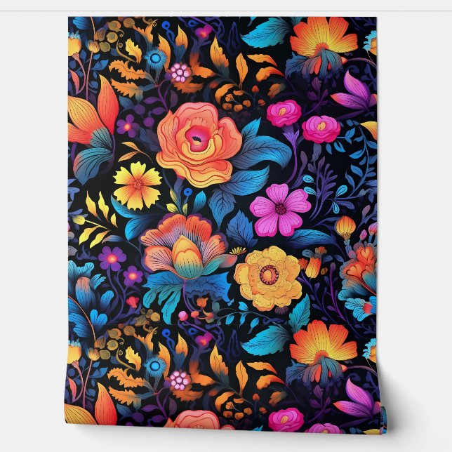 Prismatisch Petalscape Botanisch Behang (Afrollen)