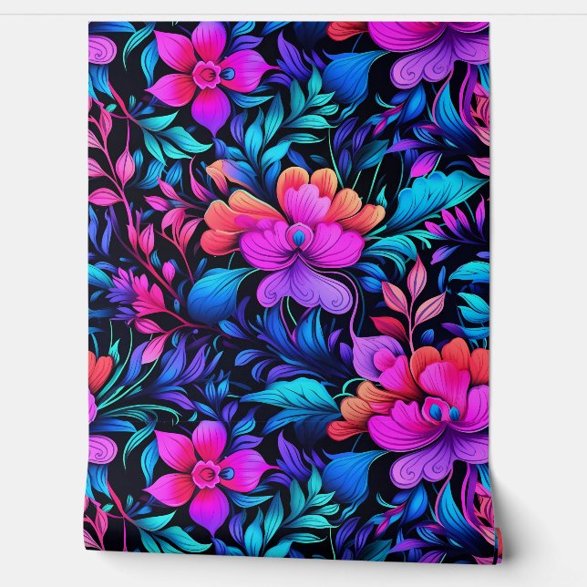 Prismatisch Petalscape Botanisch Behang (Afrollen)