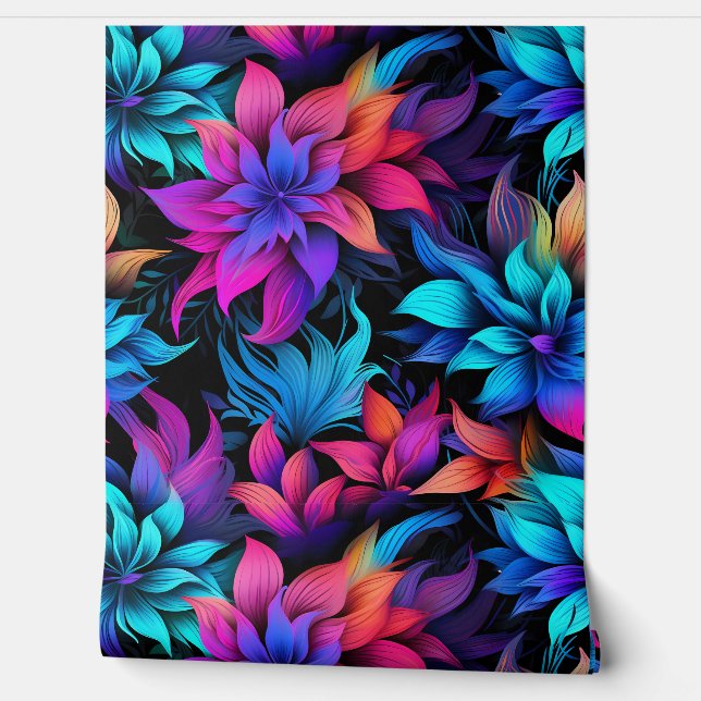 Prismatisch Petalscape Botanisch Behang (Afrollen)