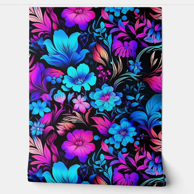 Prismatisch Petalscape Botanisch Behang (Afrollen)