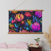 Prismatisch Petalscape Botanisch Hangend Wandkleed (Slaapkamer)