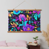 Prismatisch Petalscape Botanisch Hangend Wandkleed (Slaapkamer)