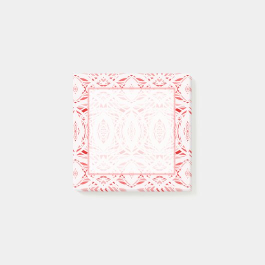Prismatisch Rood Wit Abstract Acryl Kunst Post-it® Notes (Voorkant)