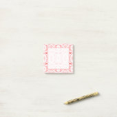 Prismatisch Rood Wit Abstract Acryl Kunst Post-it® Notes (Op bureau)