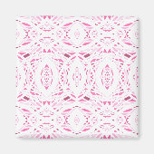 Prismatisch Roze Witte Abstracte Acryl Kunst Magneet (Voorkant)