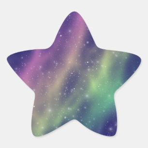 prismatische aurora : ster sticker