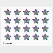 prismatische aurora : ster sticker (Vel)
