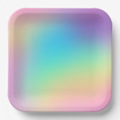 Prismatische Borden voor regenbooggradiënt Papieren Bordje (Voorkant)